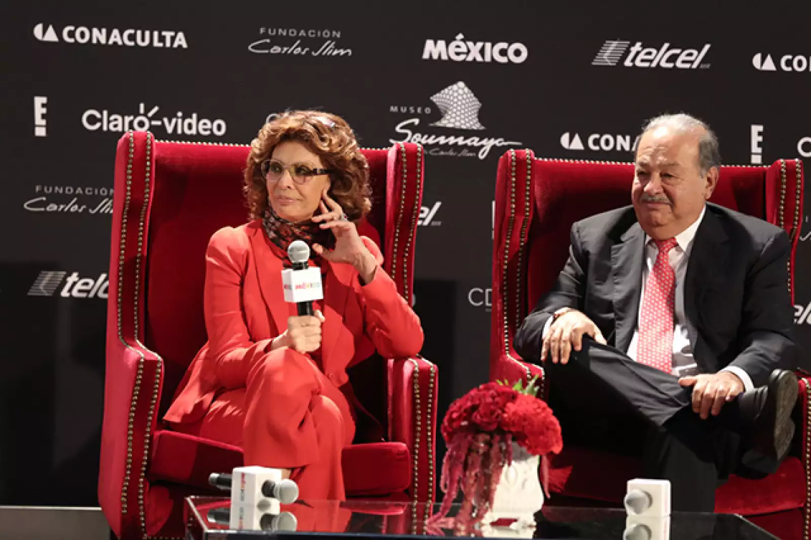 Sophia Loren,Carlos Slim