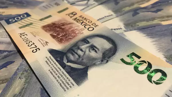 New five hundred mexican pesos bill