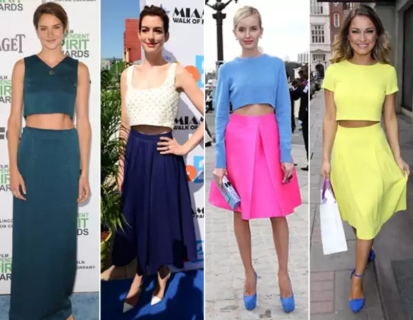 Las celebs también se apuntan a usarlos con pencil skirts y midi skirts.