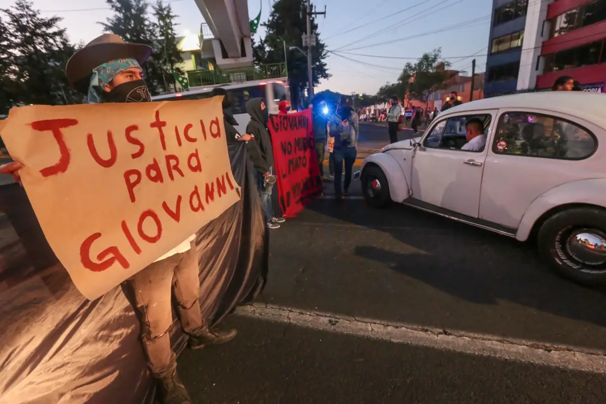 Estudiantes de la Facultad de Humanidades de la UAEM protestan por el asesinato de Giovanni López