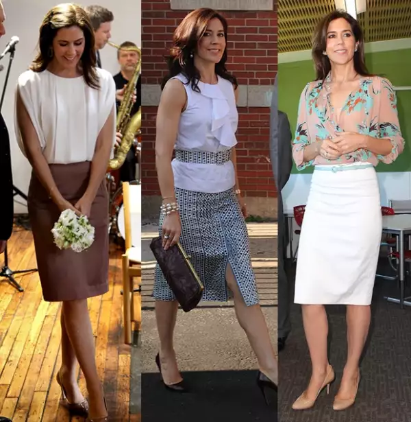 Los outfits de día son ligeros y femeninos.