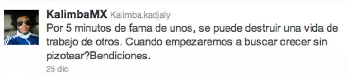 En Navidad Kalimba se reflejaba un tanto molesto.