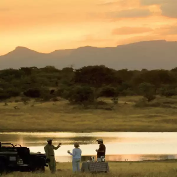 Disfruta de una cena única y mira el atardecer en una de las reservas más excepcionales de Sudáfrica, la reserva privada de Ngala.