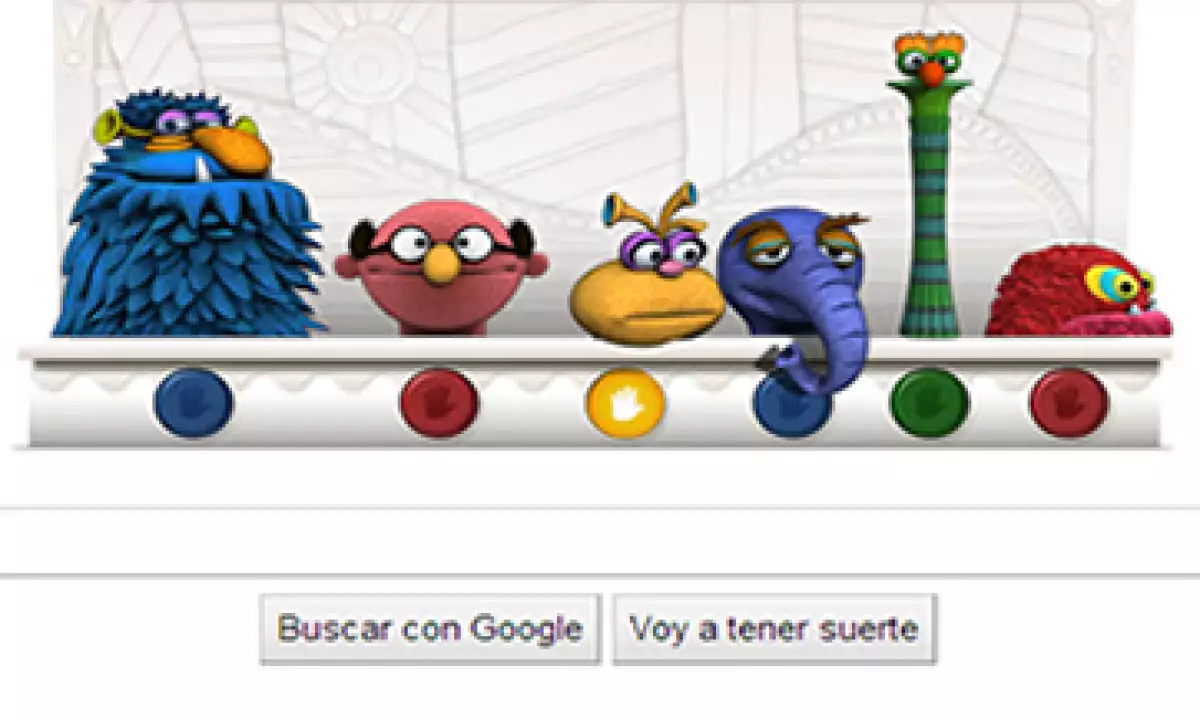 Los coloridos personajes que conforman el doodle se acompañan de seis botones que al ser presionados activan su movimiento. (Foto: Especial)