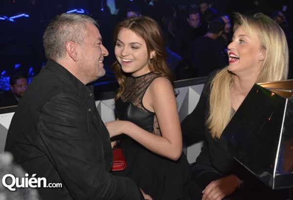 Angelique, "El Güero" Castro y Sofía Castro en febrero de este año, en la fiesta de Alfonso Helfon.