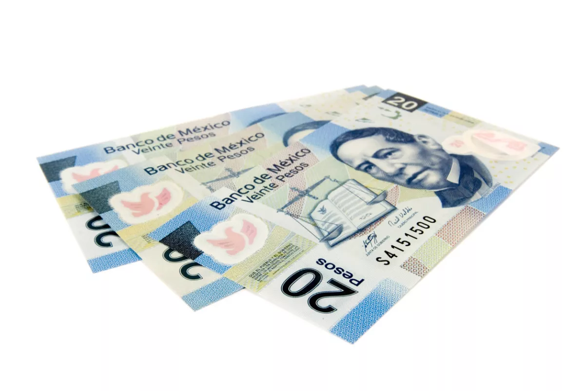 20 pesos tipo de cambio peso