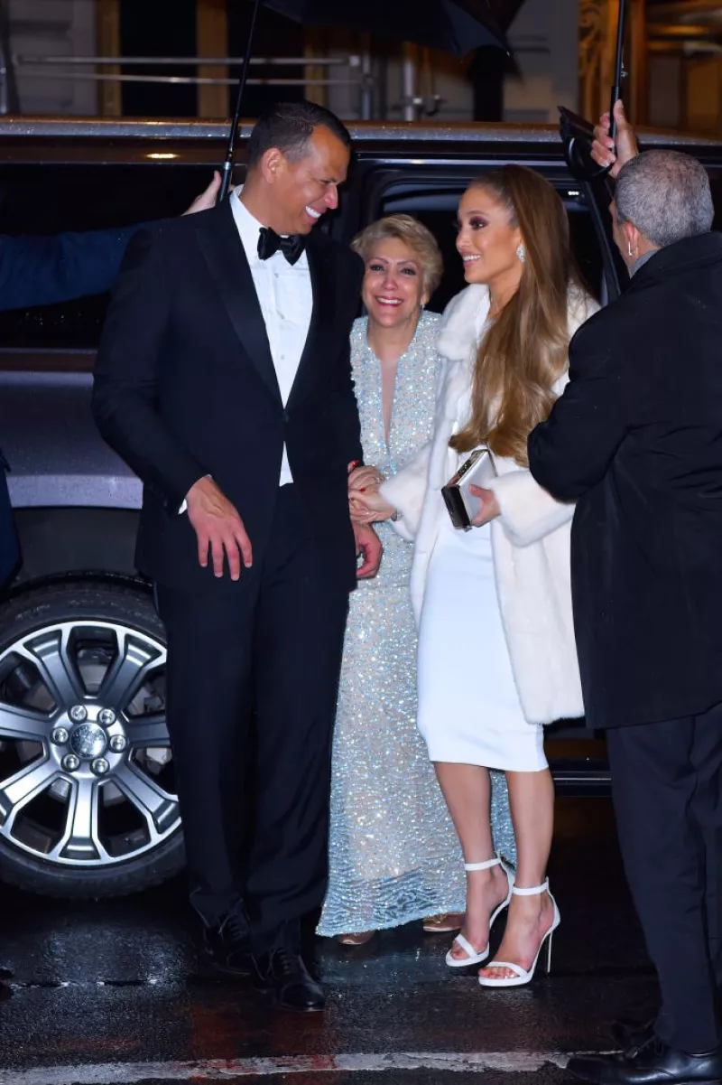 Alex Rodríguez, Jennifer Lopez y Guadalupe Rodríguez