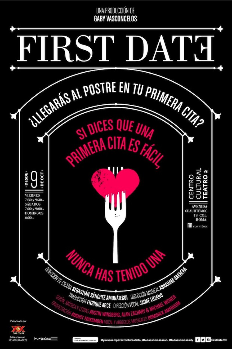 First Date se presenta en la Ciudad de México a partir del 9 de octubre.