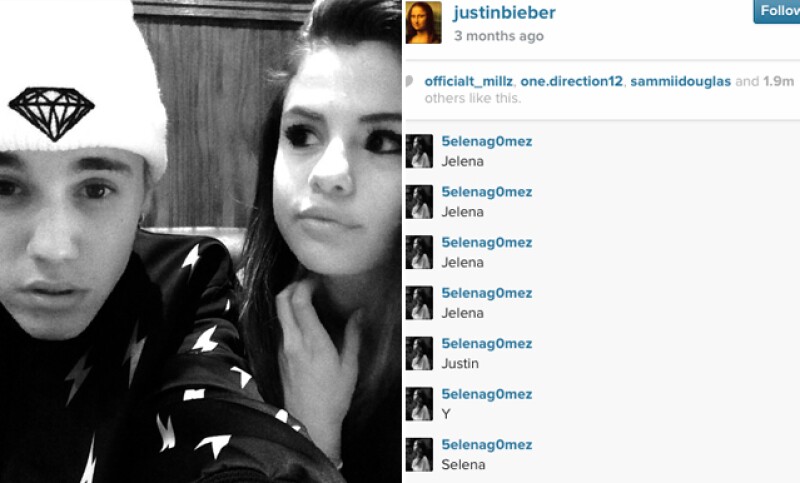 Esta imagen fue publicada en agosto cuando Justin y Selena retomaron su romance, para meses después terminar definitivamente.