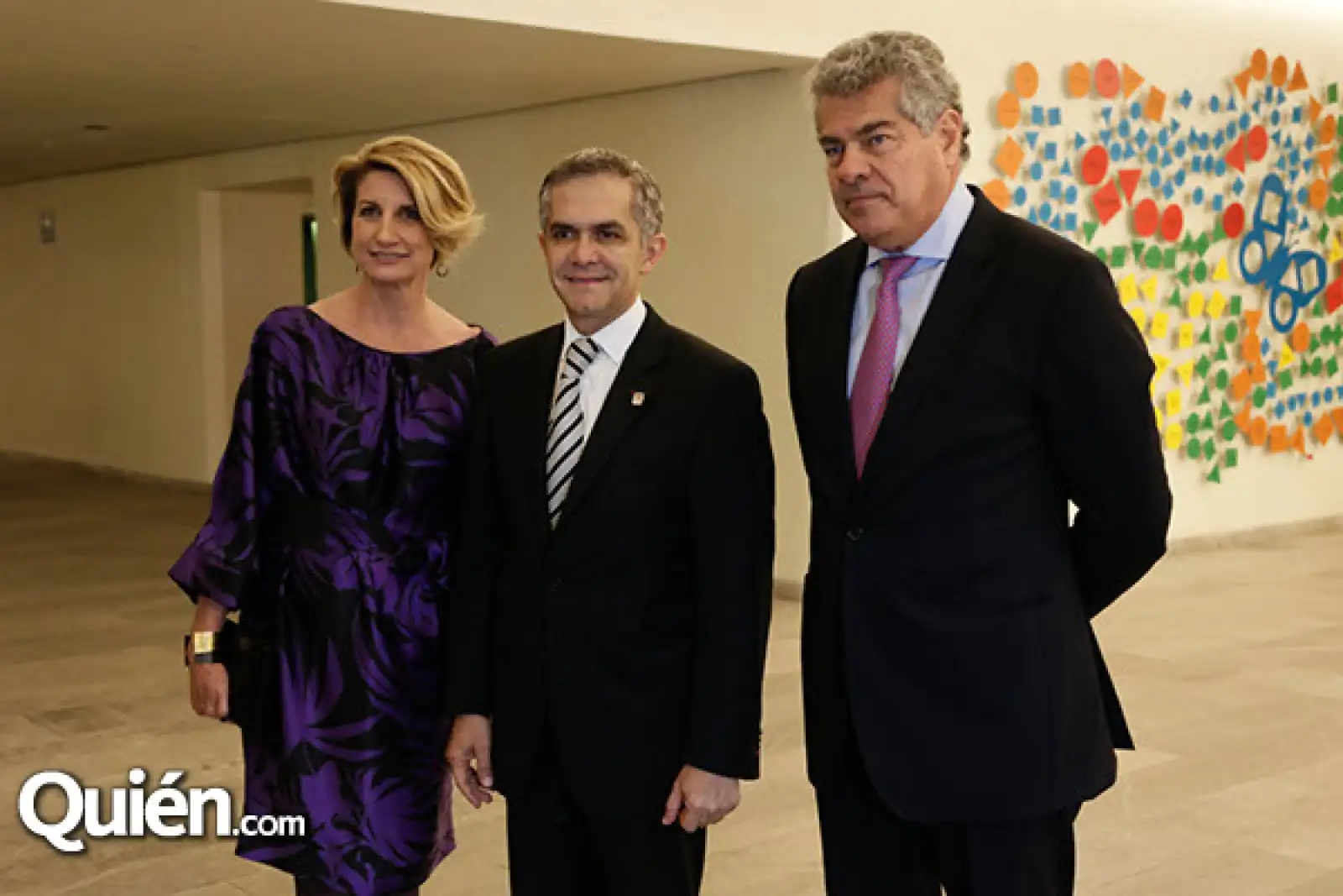 Lolita Beistegui, Miguel Ángel Mancera y Mauricio Amodio