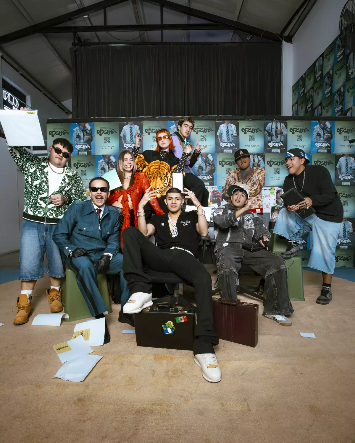 Grabando en la oficina