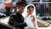 El príncipe Harry y Meghan Markle el día de su boda