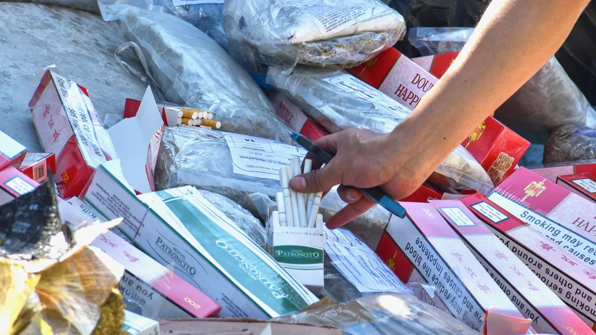 Destrucción cigarros