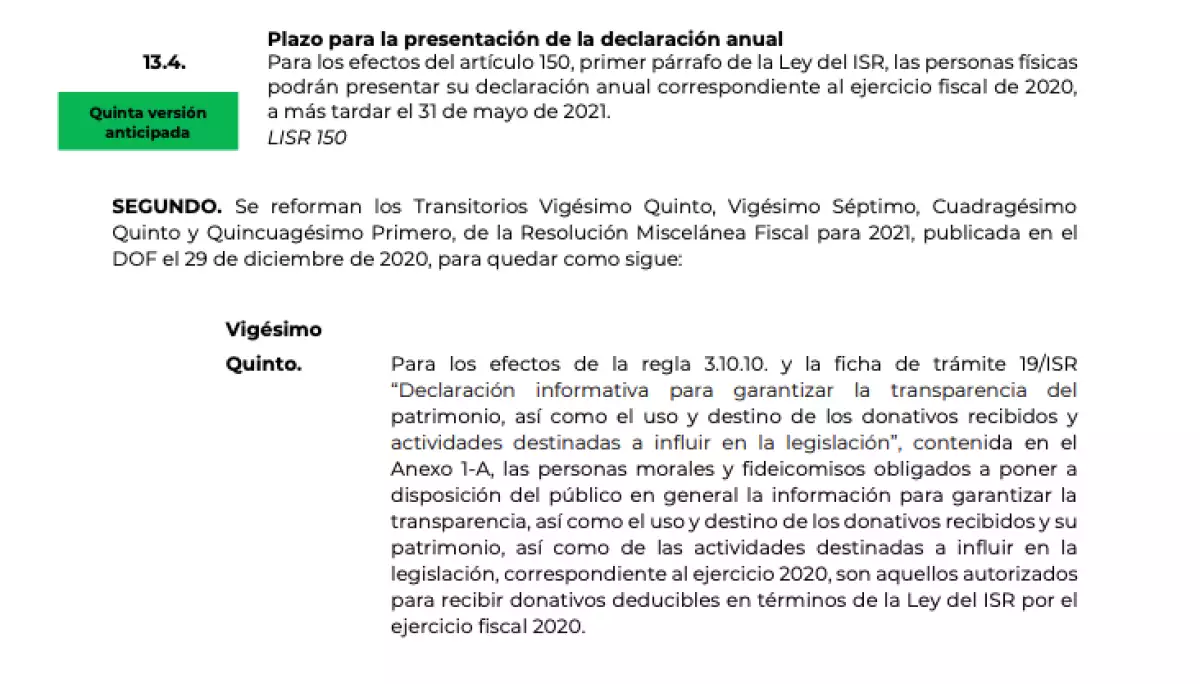 declaración anual
