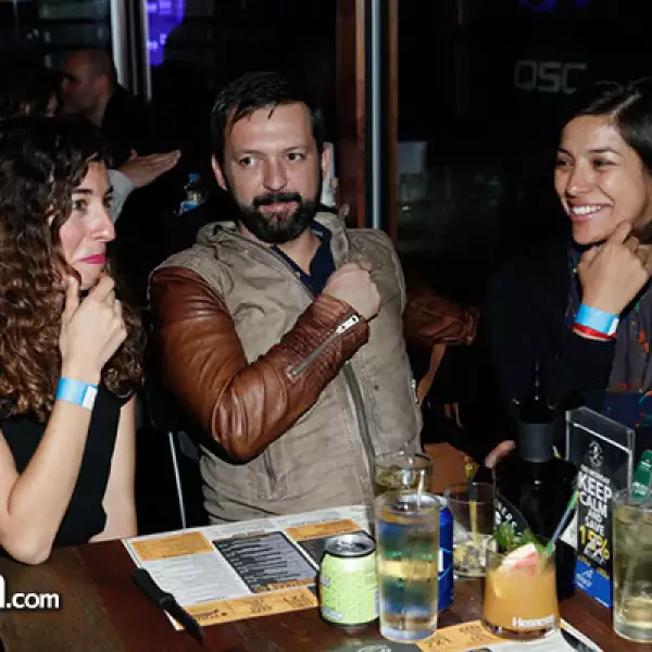 Maria Grinda, Andres Vela y Paola Cervantes.