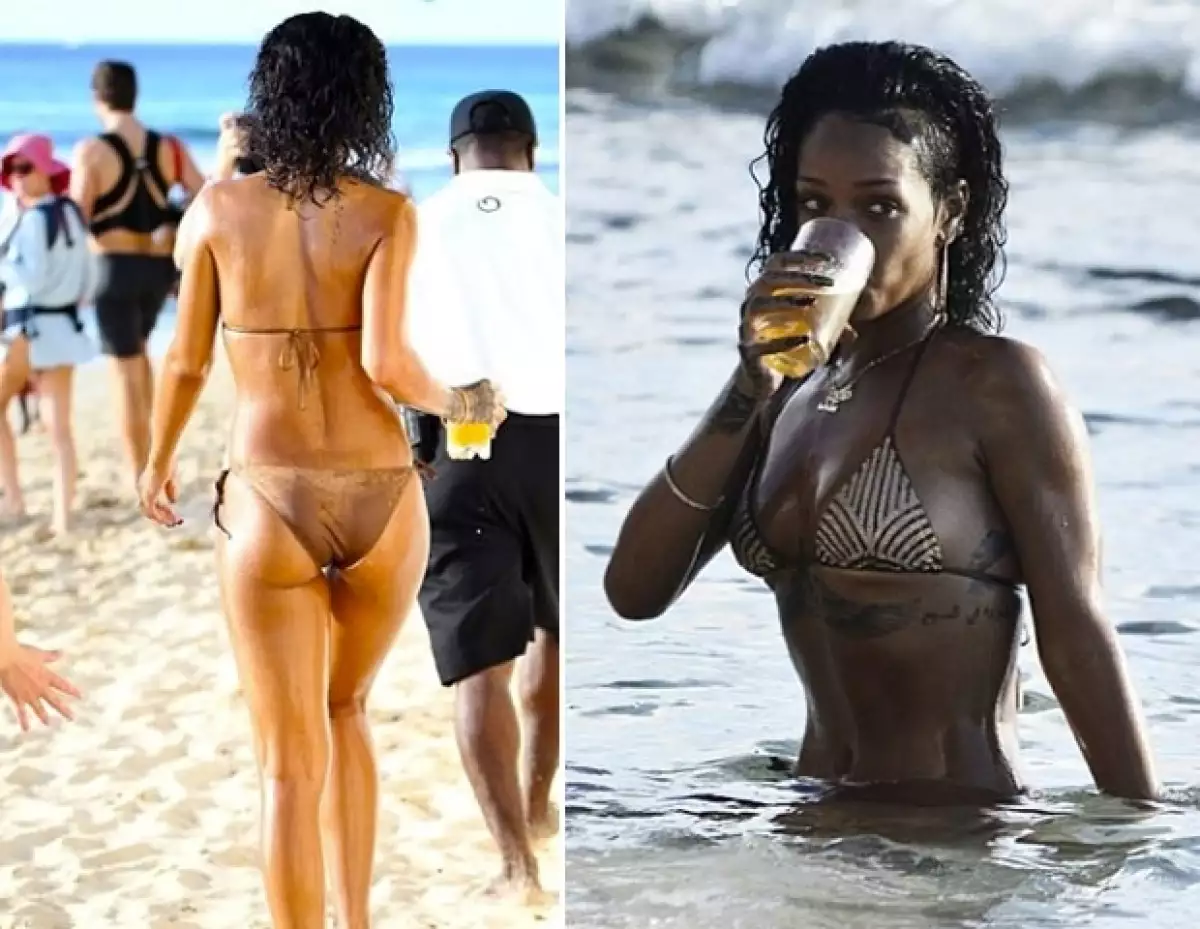 La cantante pasó unos días en su natal Barbados donde disfrutó del mar, sol, algunos drinks y por supuesto que no dejó de subir fotos de ella en Instagram.
