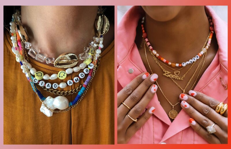 Trend Alert Collares Noventeros De Letras Y Donde Comprarlos Personalizados
