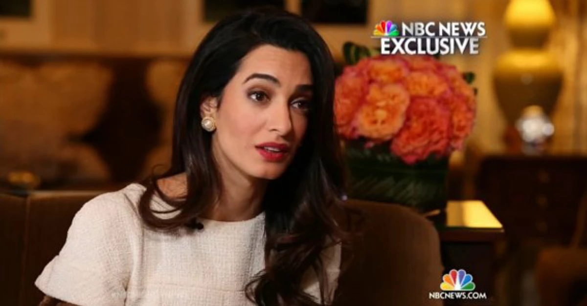La esposa de George Clooney habló para la cadena NBC de su trabajo, su matrimonio y cómo es que utiliza la fama a su favor.