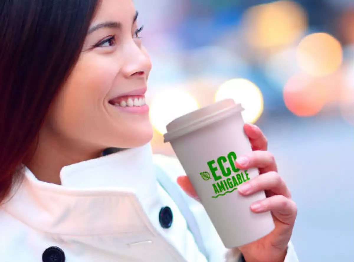 vaso biodegradable de Ecoshell