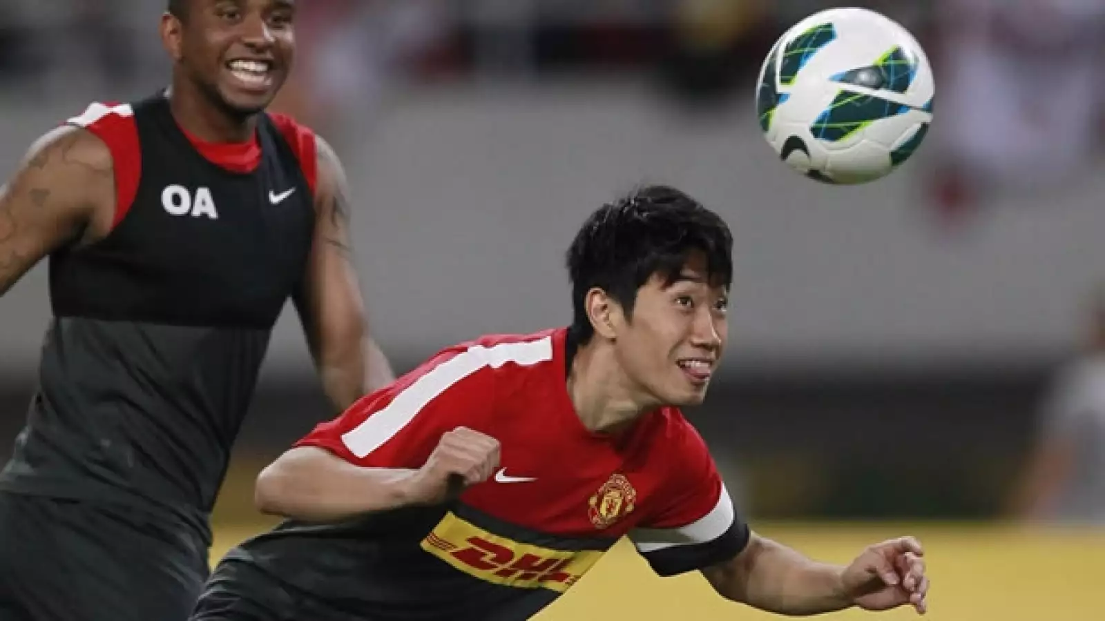 Shinji Kagawa en un entrenamiento