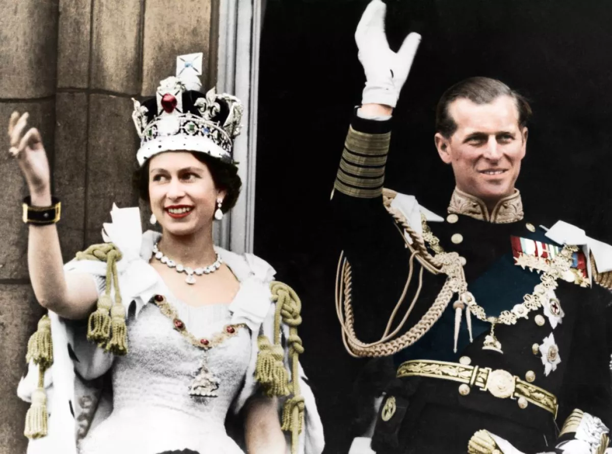 Reina Isabel II y príncipe Felipe, duque de Edimburgo