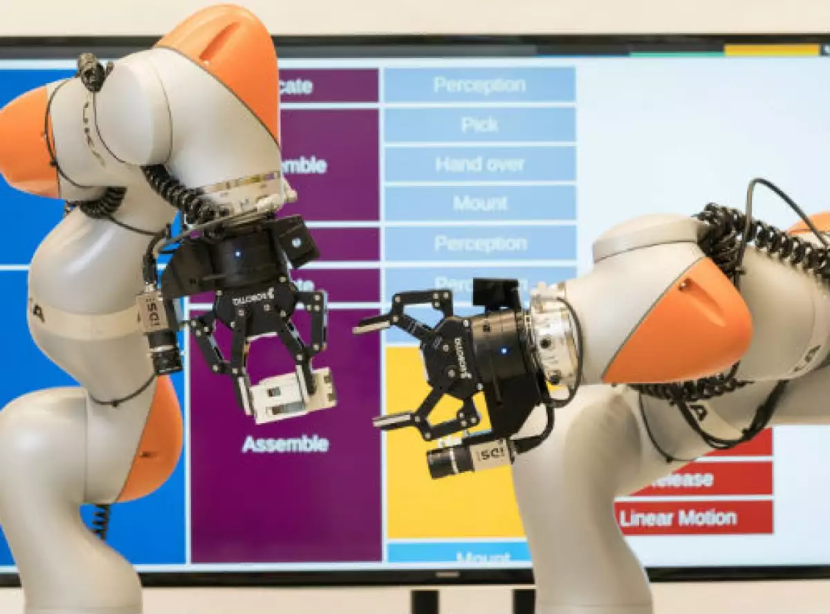 robot industrial de 2 brazos de Siemens