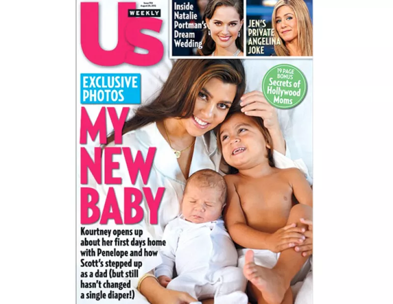 La hermana mayor del clan `K´ posó para la revista Us Weekly acompañada de Penelope y Mason, esta es la primera vez que conocemos a su hija.