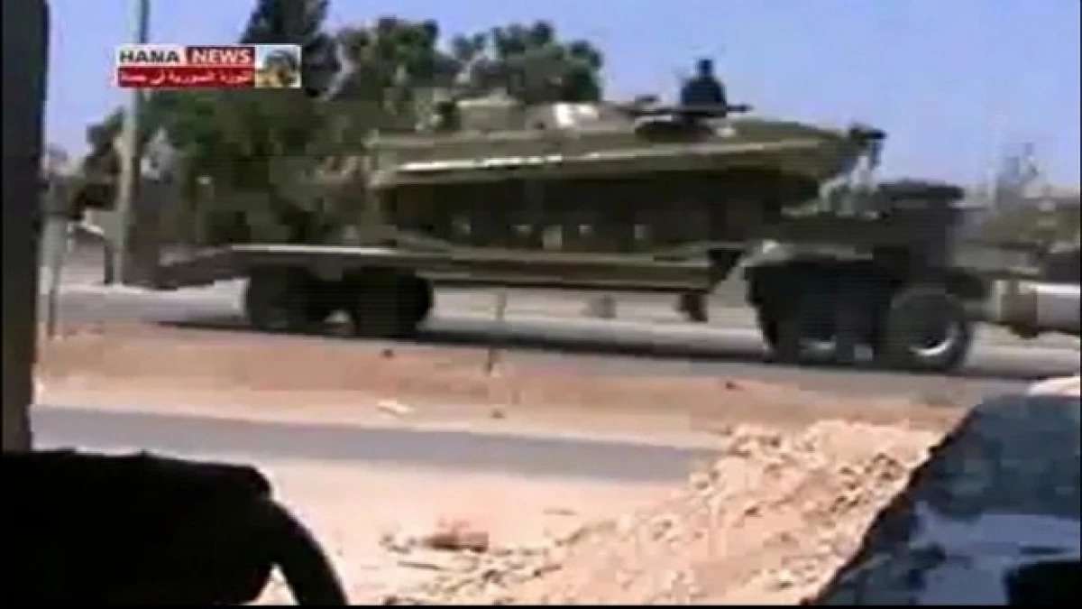 Un tanque participa en la represión en Siria