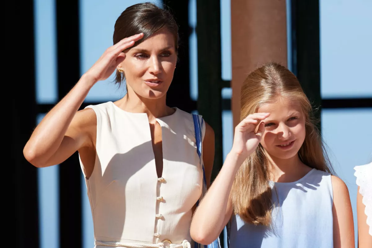 Letizia de España y la princesa Leonor