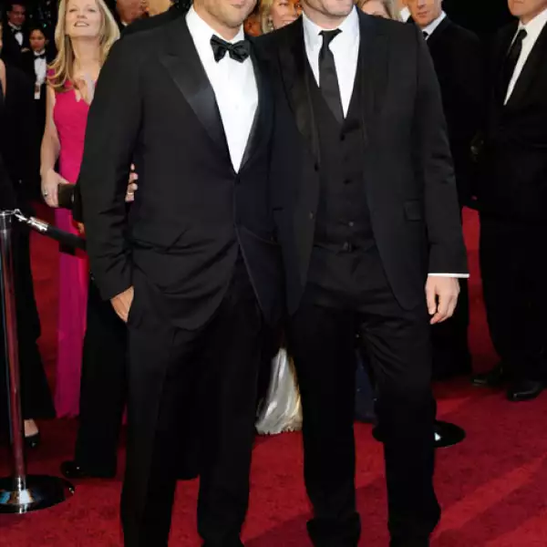 Alejandro González Iñárritu y Javier Bardem. El director de cine fue nominado en 2010 por Biutiful como mejor película extranjera.