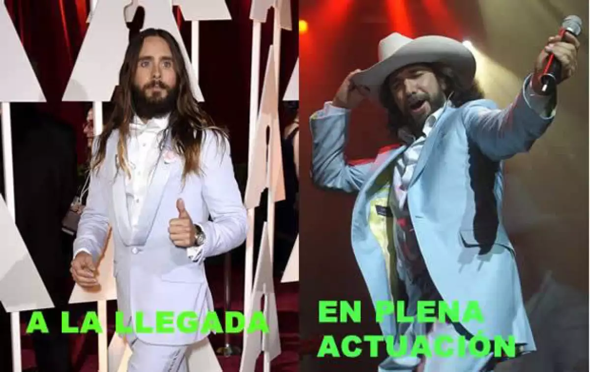 Una más para Jared Leto, esta vez comparado con Marco Antonio Solís "El Buki".