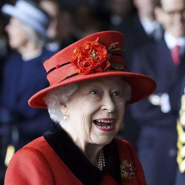 The Queen Visits HMS Queen Elizabeth In Portsmouth