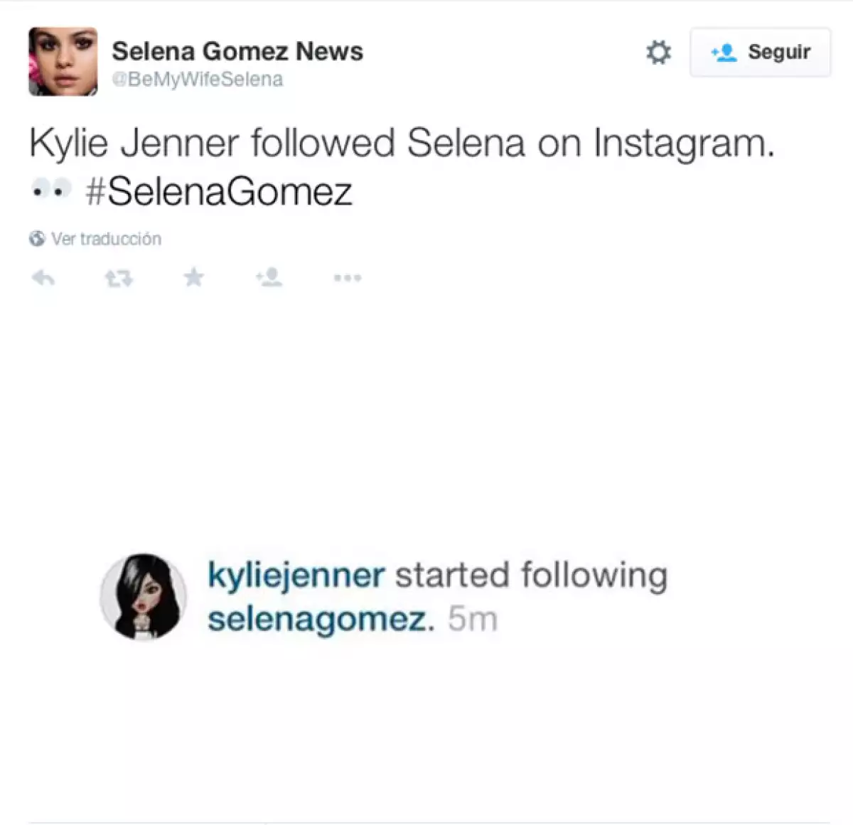Los fans de Selena se dieron cuenta rápidamente sobre su amistad.
