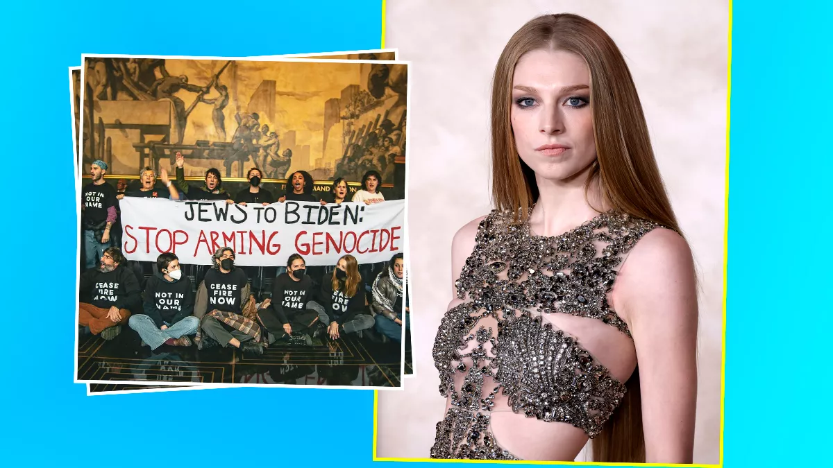 Hunter Schfer es detenida en una protesta pro Palestina en Nueva York