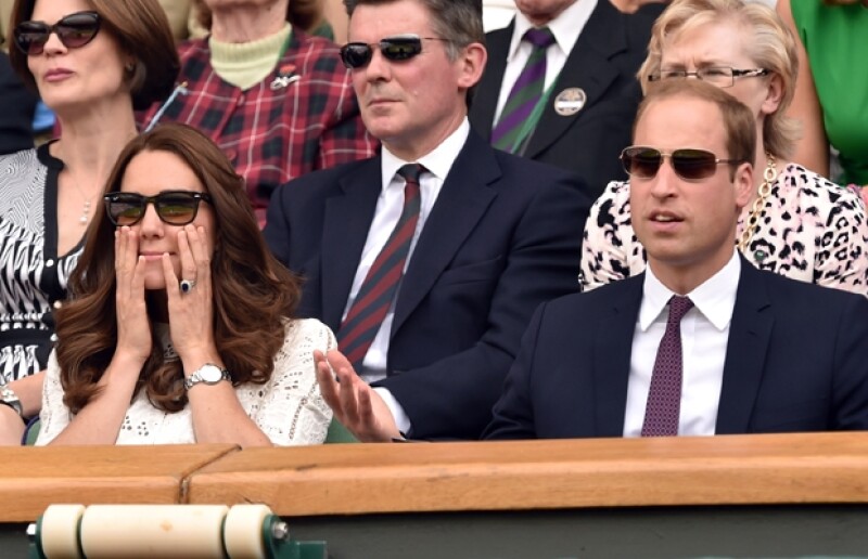 El partido mantuvo al borde de sus asientos tanto a Kate como a Guillermo.