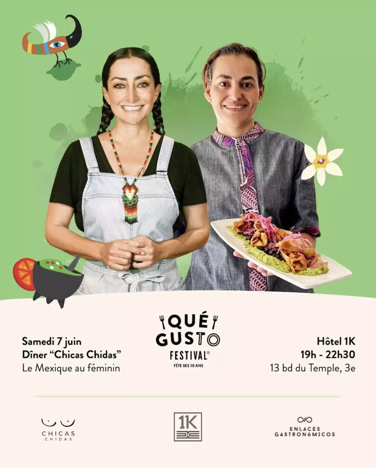 Lula Martín del Campo y Begoña Pérez participan en el festival Qué Gusto en París