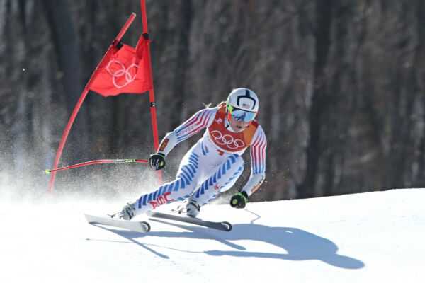 Lindsey Vonn in action