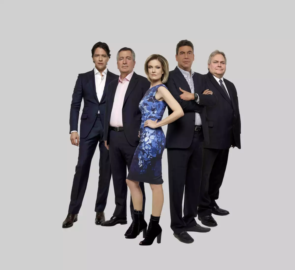 De izquierda a derecha: Rodrigo Herrera, Jorge Vergara, Ana Victoria García, Arturo Elías Ayub y Carlos Bremer.