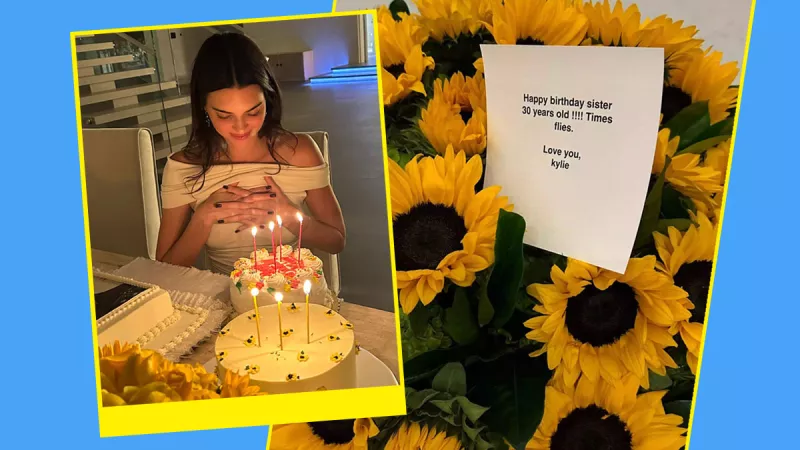 Kylie Jenner se burla de la edad de Kendall y le desea felices 30 años.