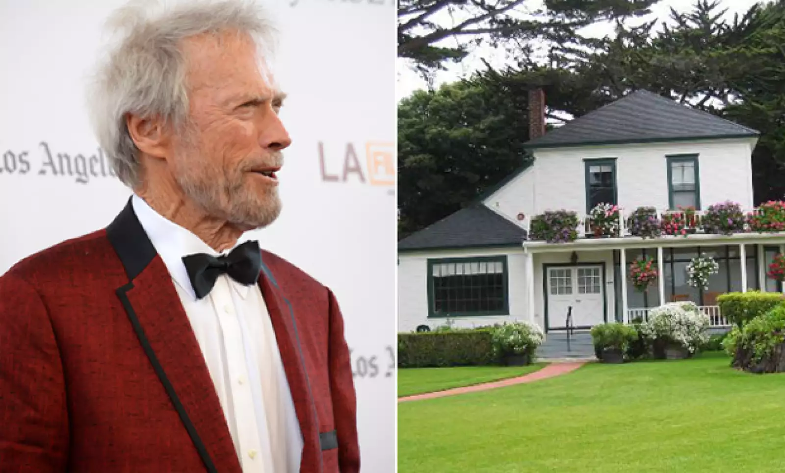 Clint Eastwood es amante del pintoresco pueblo de Carmel, en California, y cuando se enteró que derrumbarían este rancho para construír un condo, el actor lo compró y lo convirtió en el Mission Ranch Hotel.