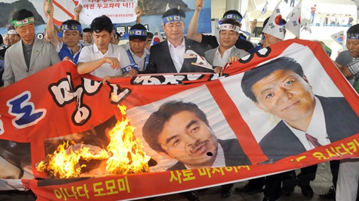Corea del Sur - protestas contra japoneses