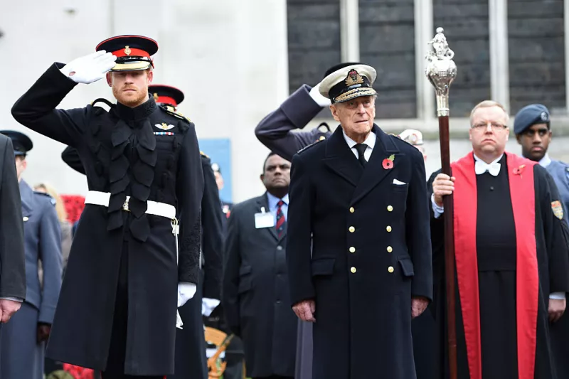Duke Of Edinburgh And Prince Harry Visit The Fields Of Remembrance