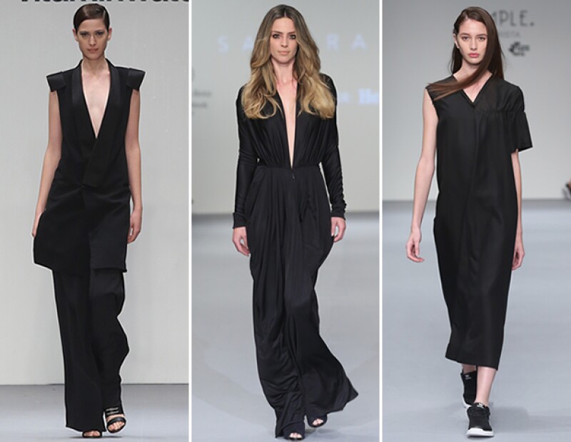 El negro es uno de los colores más recurrentes en las colecciones SS16.