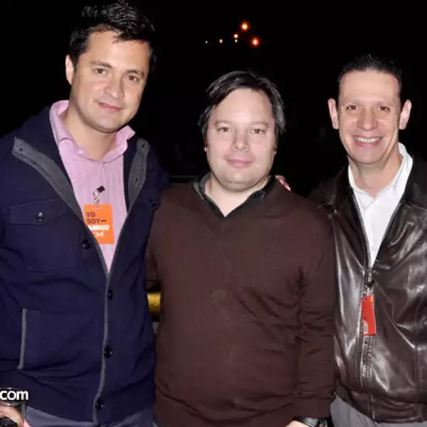 Otilio e Ian Zagury con Enrique Gutiérrez