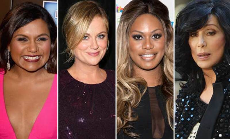 Mindy Kaling, Amy Poehler, Laverne Cox y Cher también aparecen en el listado.