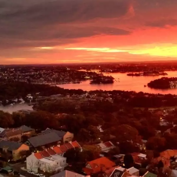 sidney ciudad atardecer foto