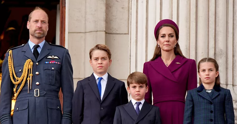 William y Catherine, príncipes de Gales, y sus hijos, los príncipes George, Charlotte y Louis