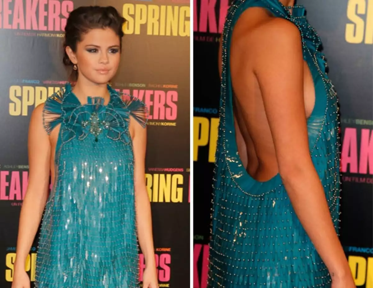 Selena en la premiere de su película en Francia.
