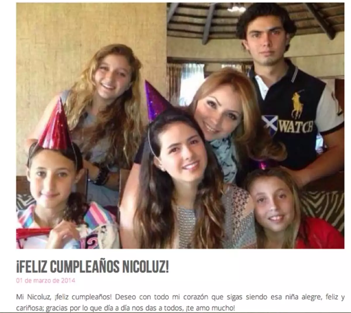 Angélica Rivera, esposa del presidente Enrique Peña Nieto, lanzó su página de Internet en la que a decir de ella, compartirá sus actividades proyectos y algunos momentos especiales con su familia.