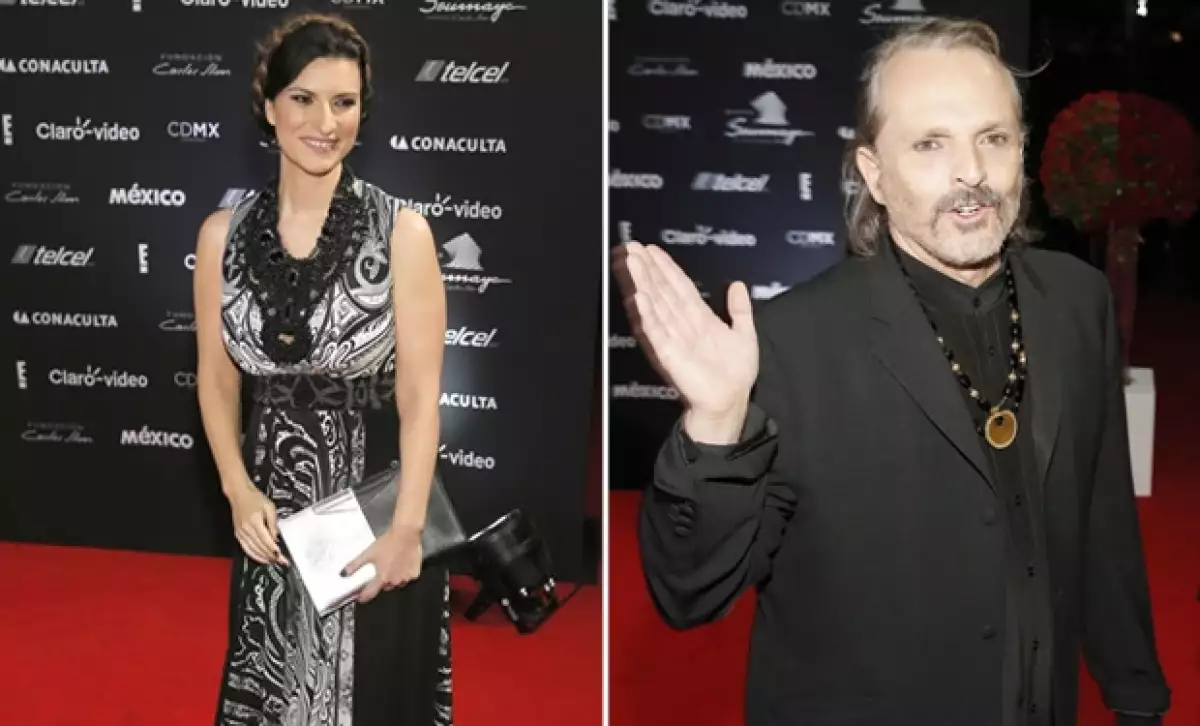Laura Pausini y Miguel Bosé estuvieron presentes en la celebración.